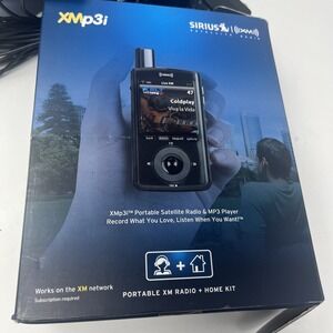 Sirius XM Personal Portable Sat Radio XMp3i Home Kit XPMP3H1 Working No Battery